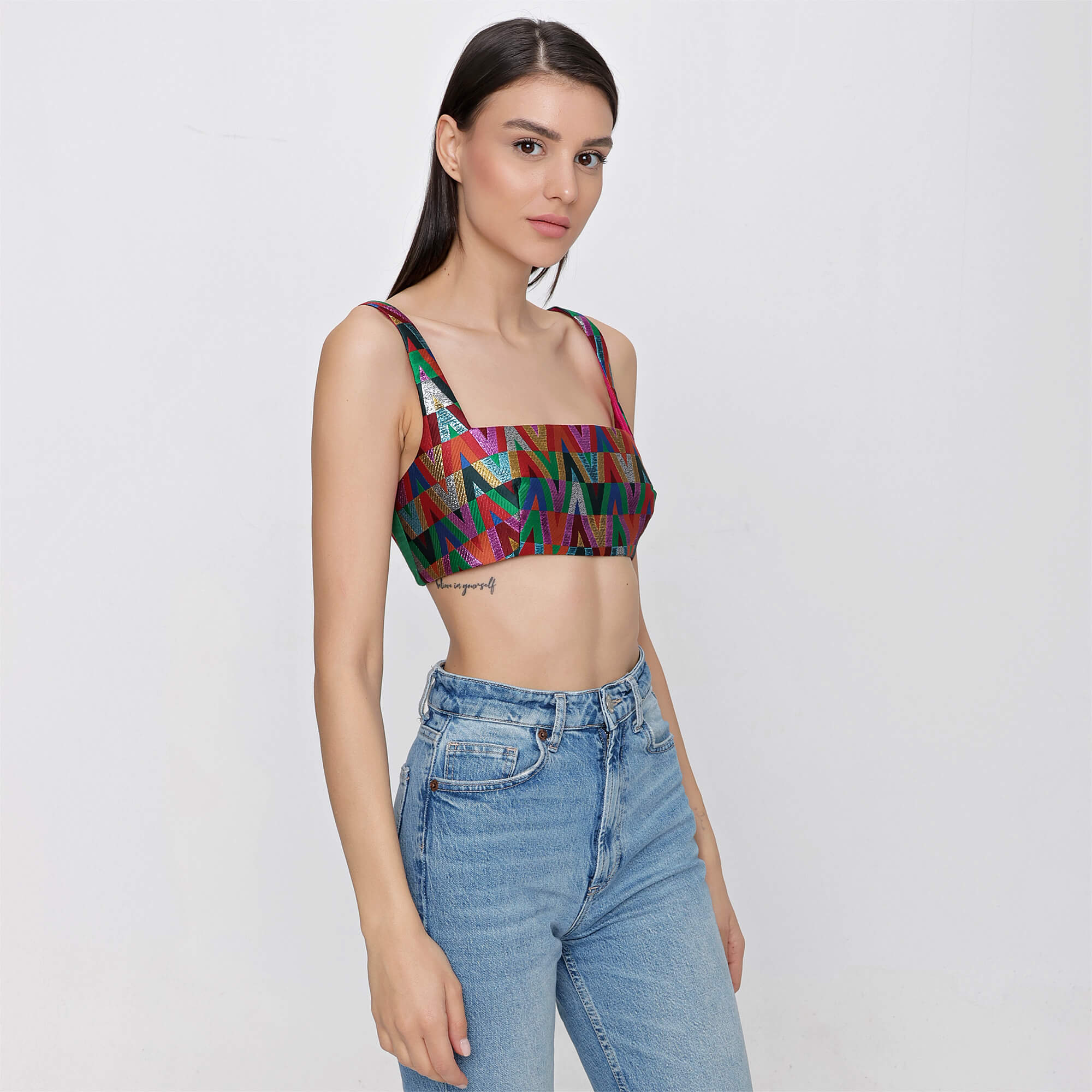 Valentino - Optical Valentino Print Crop Top